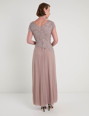 Vestido largo de fiesta Damaia Atelier escote v