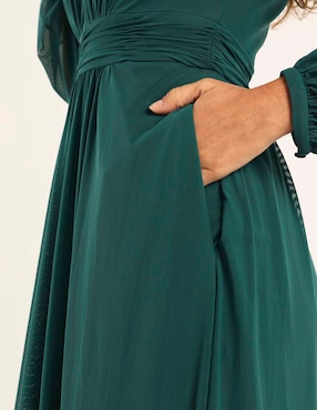 Vestido largo de fiesta Damaia Atelier escote V