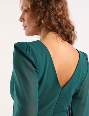 Vestido largo de fiesta Damaia Atelier escote V