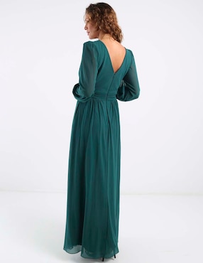Vestido largo de fiesta Damaia Atelier escote V