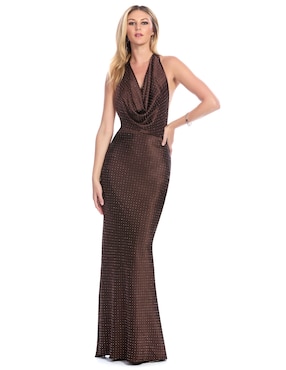 Vestido largo de fiesta Eva Brazzi escote regular para mujer
