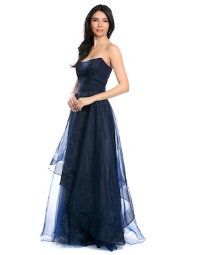Vestido largo de fiesta Eva Brazzi espalda abierta para mujer