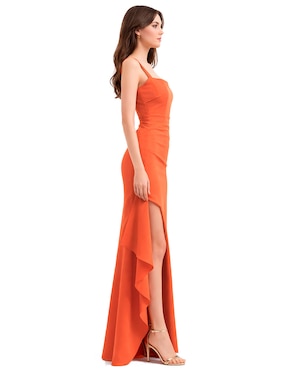Vestido largo de fiesta Eva Brazzi escote cuadrado