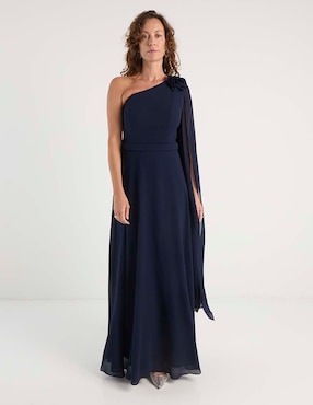 Vestido largo de fiesta Damaia Atelier escote espalda abierta