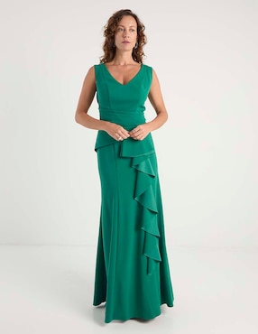 Vestido largo de fiesta Damaia Atelier escote V