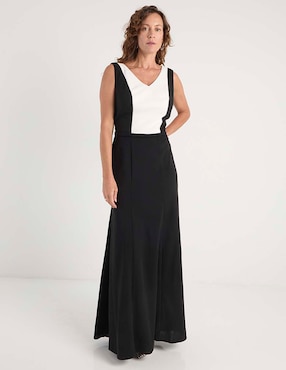 Vestido largo fiesta Damaia Atelier escote V