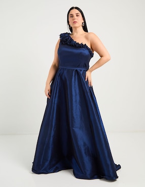 Vestido maxi de fiesta Ema Valdemossa Curvy espalda cruzada