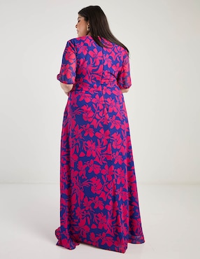 Vestido maxi de fiesta Ema Valdemossa Curvy escote V
