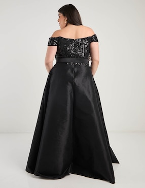 Vestido maxi fiesta Ema Valdemossa Curvy escote v