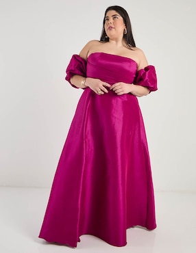 Vestido maxi de fiesta The Pattern escote bardot