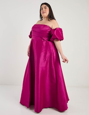 Vestido maxi de fiesta The Pattern escote bardot