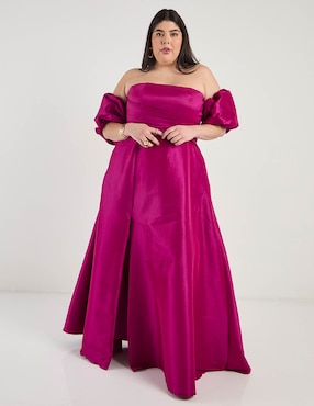 Vestido maxi de fiesta The Pattern escote bardot