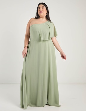 Vestido maxi de fiesta The Pattern espalda cruzada