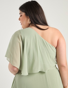 Vestido maxi de fiesta The Pattern espalda cruzada
