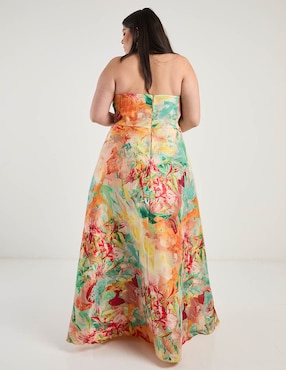 Vestido largo fiesta The Pattern espalda abierta