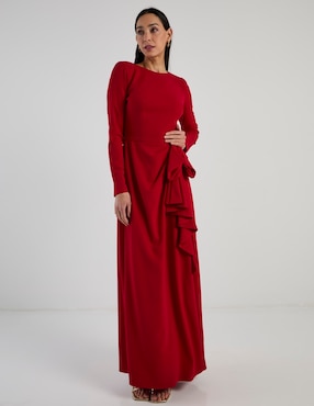 Vestido maxi de fiesta Damaia Atelier escote regular