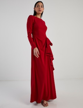 Vestido maxi de fiesta Damaia Atelier escote regular