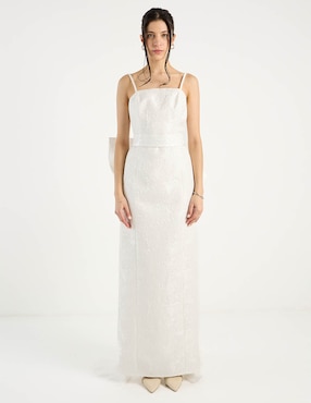 Vestido maxi de fiesta Rue De La Paix escote regular