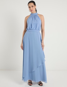 Vestido largo de fiesta Rue De La Paix escote con cuello