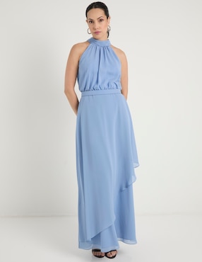 Vestido largo de fiesta Rue De La Paix escote con cuello
