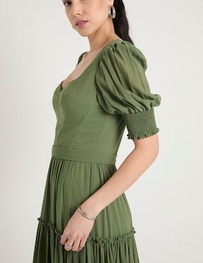 Vestido maxi de fiesta Rue de la Paix escote corazón
