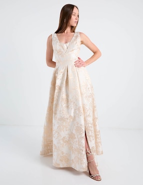 Vestido maxi de fiesta Rue de la Paix escote medio