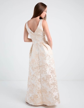 Vestido maxi de fiesta Rue de la Paix escote medio