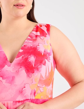 Vestido maxi fiesta The Pattern escote V