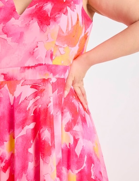 Vestido maxi fiesta The Pattern escote V