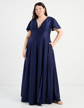 Vestido maxi de fiesta The Pattern escote V