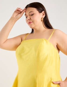 Vestido maxi fiesta The Pattern espalda abierta