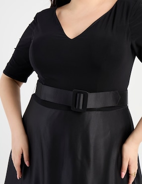 Vestido maxi de fiesta Ema Valdemossa Curvy escote V