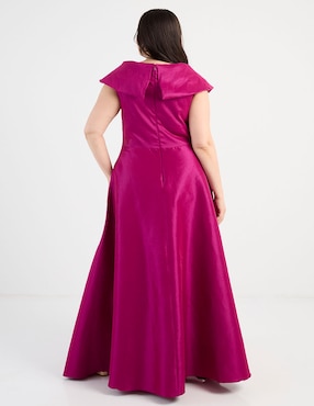 Vestido maxi de fiesta Ema Valdemossa Curvy escote bardot