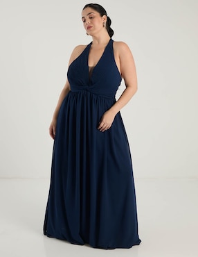 Vestido maxi de fiesta The Pattern escote profundo