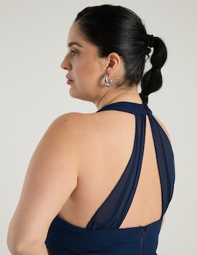 Vestido maxi de fiesta The Pattern escote profundo