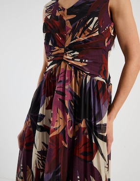 Vestido largo fiesta Karen Olivier escote V
