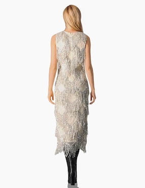 Vestido largo de fiesta Ivonne Couture escote redondo