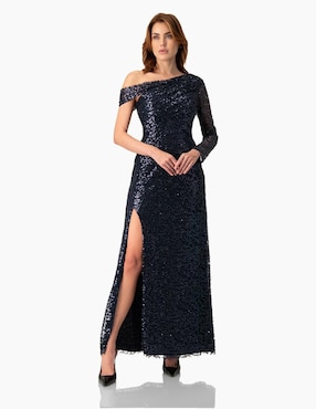 Vestido largo de fiesta Ivonne Couture escote regular