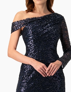 Vestido largo de fiesta Ivonne Couture escote regular