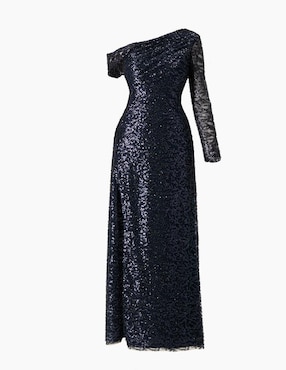 Vestido largo de fiesta Ivonne Couture escote regular