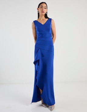 Vestido largo de fiesta Damaia Atelier escote V