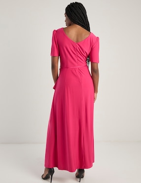 Vestido largo fiesta Karen Olivier escote redondo