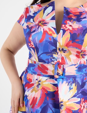 Vestido maxi de fiesta Ema Valdemossa Curvy escote V