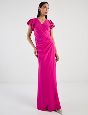 Vestido maxi de fiesta Damaia Atelier escote V