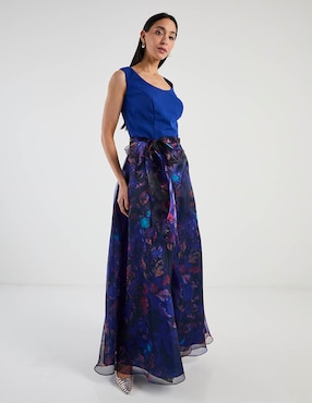 Vestido maxi de fiesta Damaia Atelier escote medio