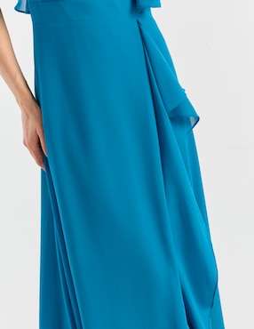 Vestido largo de fiesta Damaia Atelier escote v