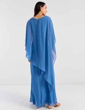 Vestido maxi de fiesta Damaia Atelier escote redondo
