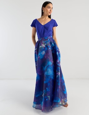 Vestido largo de fiesta Damaia Atelier escote V