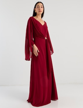 Vestido maxi de fiesta Damaia Atelier escote V