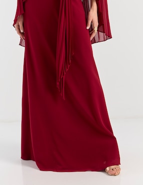 Vestido maxi de fiesta Damaia Atelier escote V